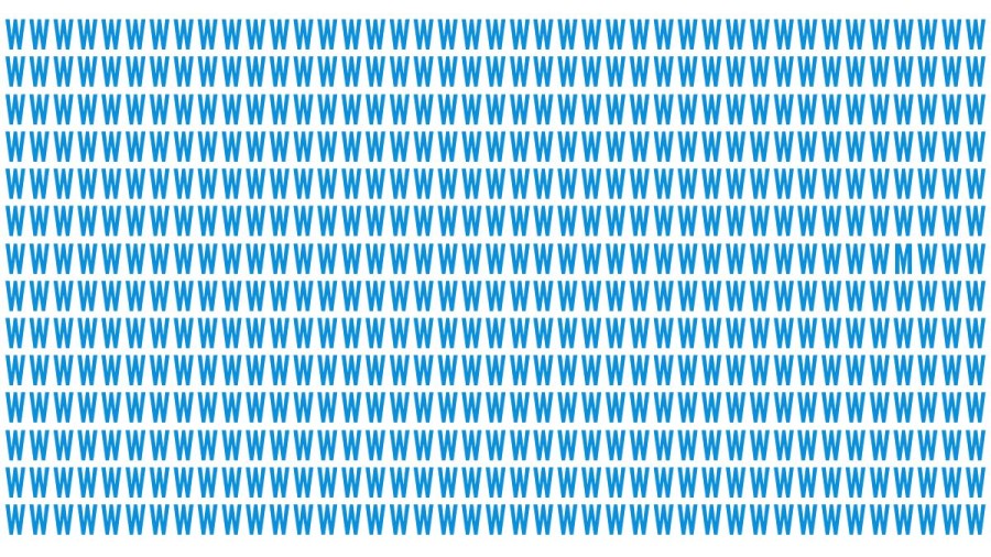 Brain Teaser: If You Have Eagle Eyes Find M Among W In 15 Secs