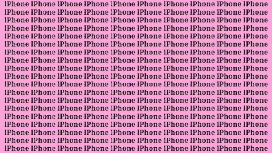 Brain Teaser: If You Have Hawk Eyes Find Word iPhone in 20 Secs