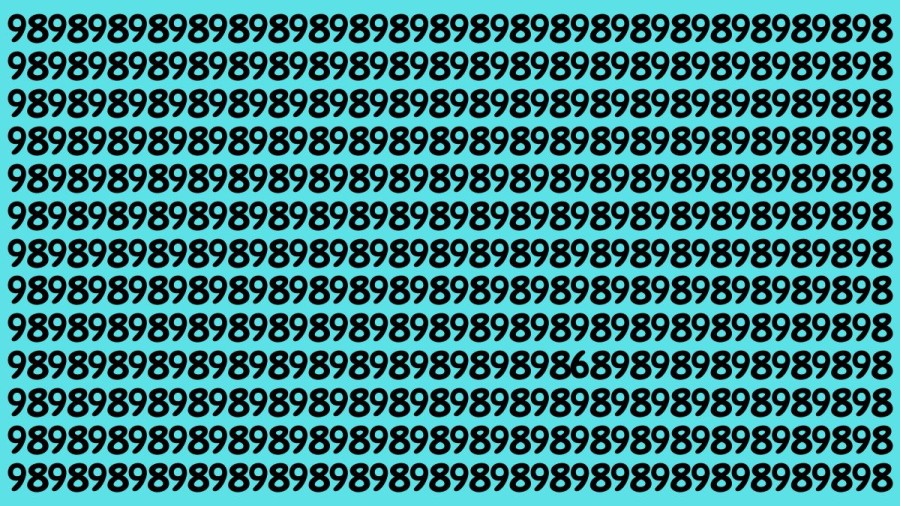 Brain Teaser: If You Have Sharp Eyes Find The Number 6 In 18 Secs