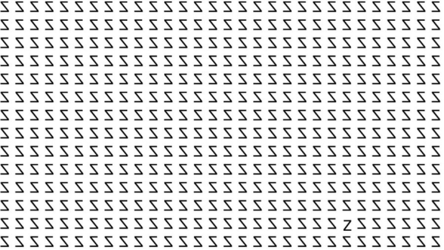 Brain Teaser: If you have Sharp Eyes find the Z in 15 Seconds?