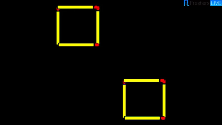 Brain Teaser: Move 1 Stick to Make 4 Squares