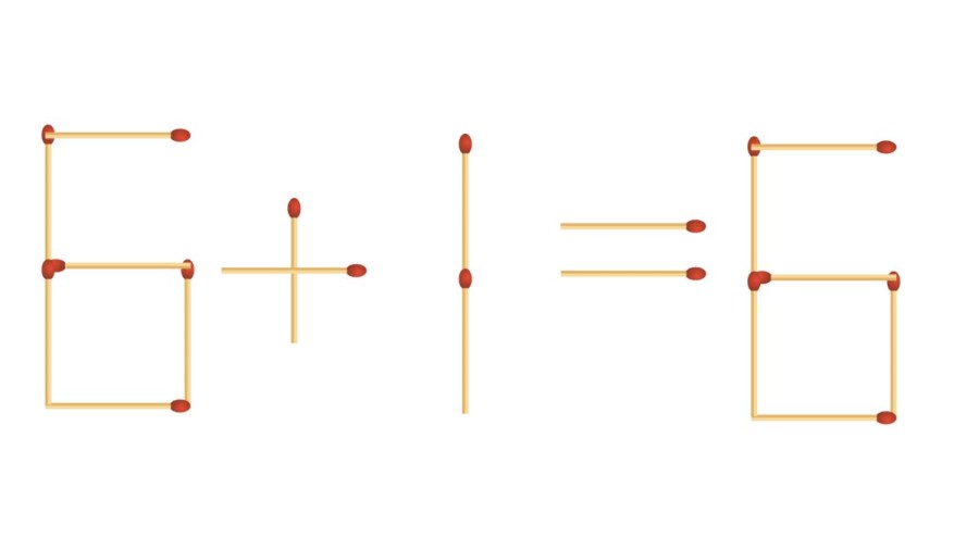 Brain Teaser - Remove 1 matchstick to fix the equation