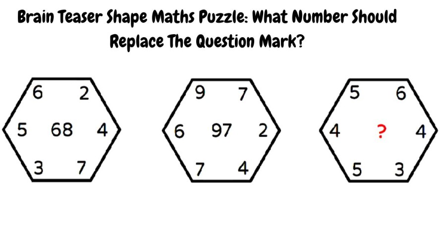 Brain Teaser Shape Maths Puzzle: What Number Should Replace The Question Mark?