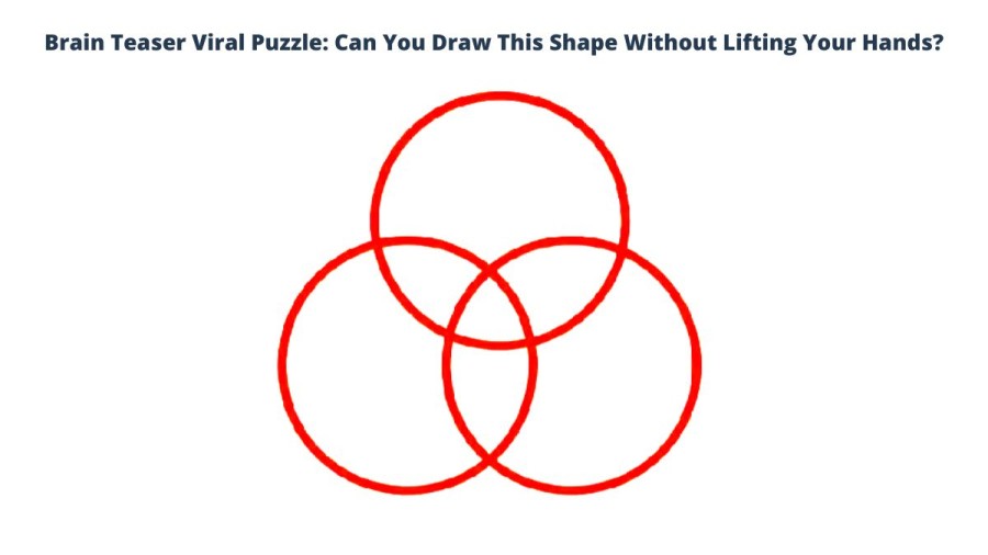 Brain Teaser Viral Puzzle: Can You Draw This Shape Without Lifting Your Hands?