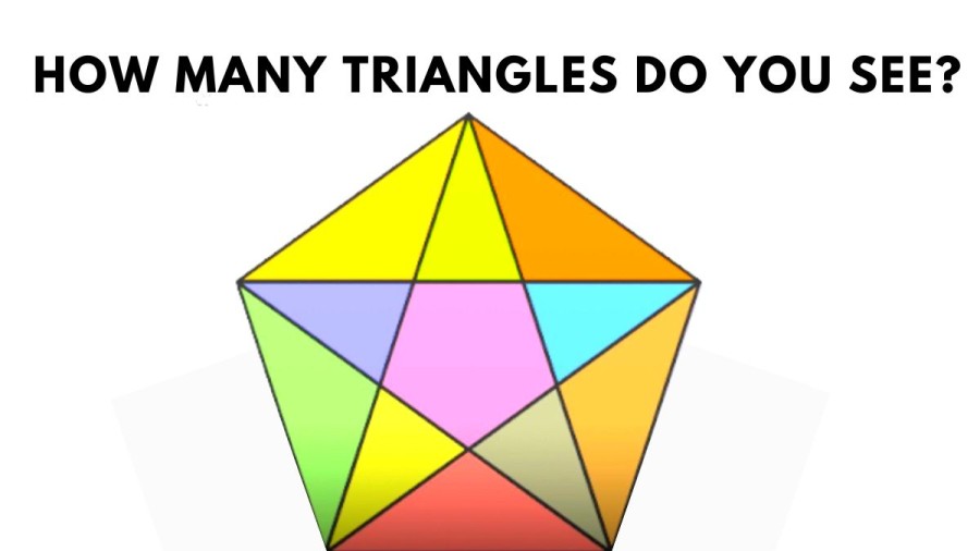 Brain Teaser for Sharp Eyes: How many triangles do you see?