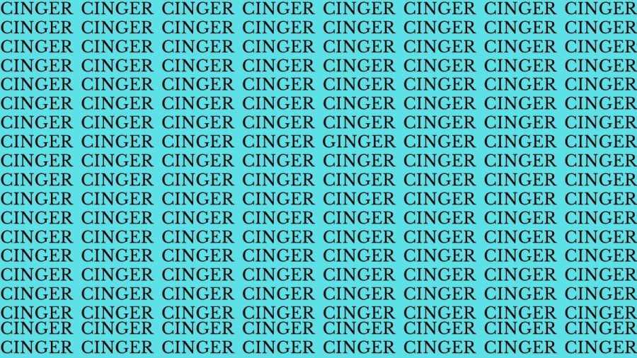 Brain Test: If You Have Hawk Eyes Find Ginger Among Cinger in 15 Secs