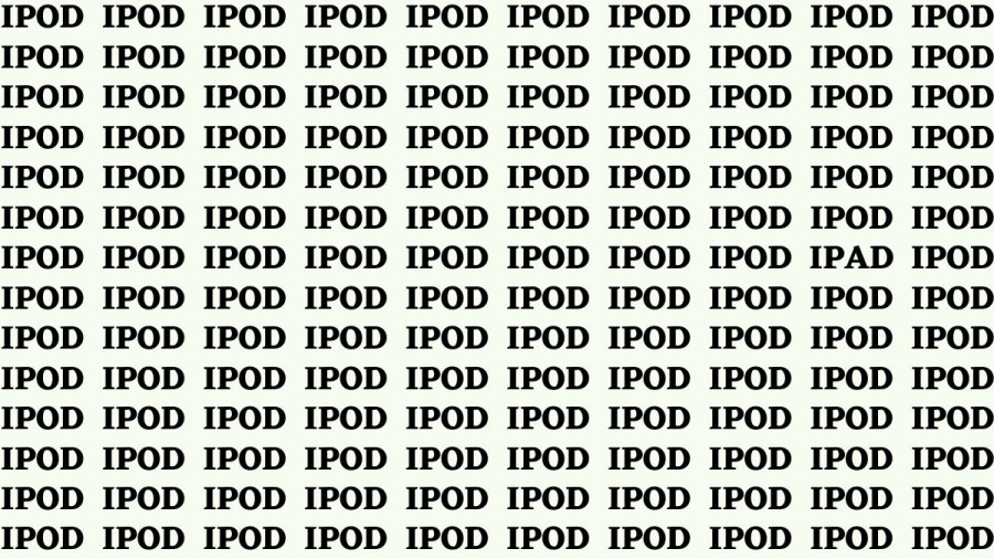 Brain Test: If You Have Hawk Eyes Find iPad Among iPod in 20 Secs