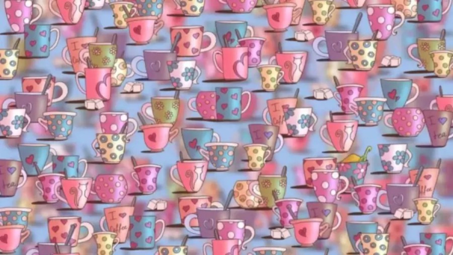 Can You Detect The Hidden Bucket Of Sand Among These Cups Within 14 Seconds? Explanation And Solution To The Hidden Bucket Of Sand Optical Illusion
