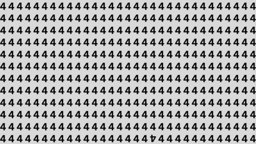 Can You Find the Inverted ‘4’ in this Image within 20 Seconds? Explanation and Solution to the Optical Illusion