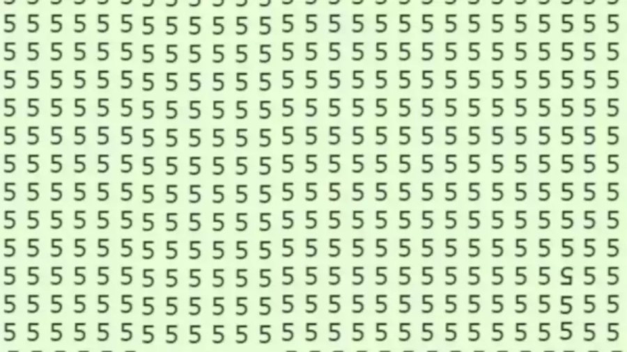 Can You Find the Inverted ‘5’ in This Image Within 15 Seconds? Explanation and Solution to the Optical Illusion