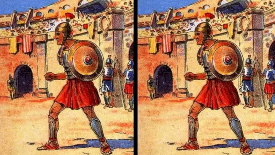 Can You Spot The Gladiators Sword With In 15 Secs? Explanation And Solution To The Hidden Sword Optical Illusion