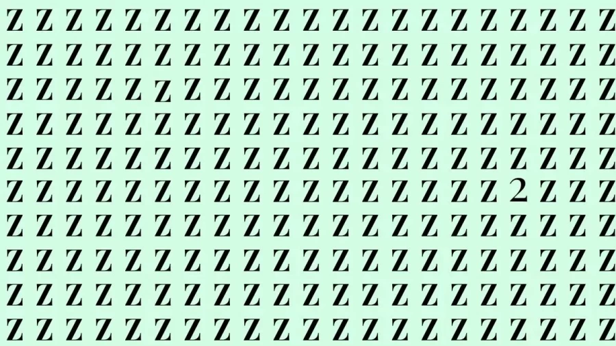 If You Have Hawk Eyes Find 2 Among Z In 15 Secs. Explanation And Solution To This Optical Illusion