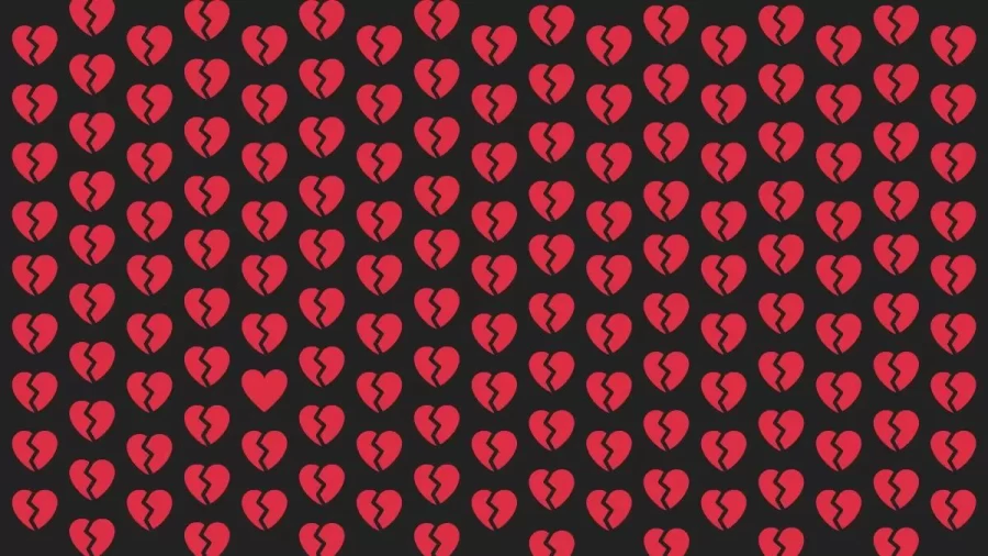 Optical Illusion Eye Test: Heart Among Heartbreaks! Locate The Heart In This Image In Less Than 8 Seconds