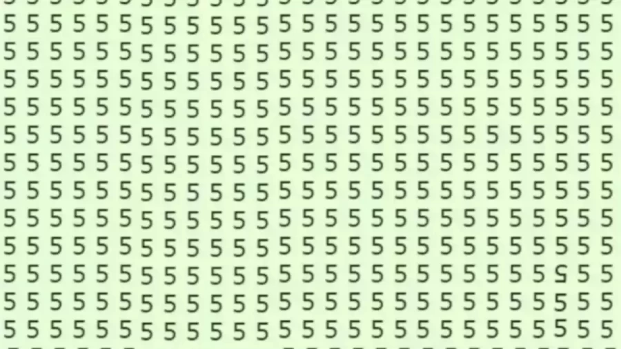 Optical Illusion IQ Test: If You Detect The Inverted 5 Within 13 Seconds In This Image You Are A Brilliant