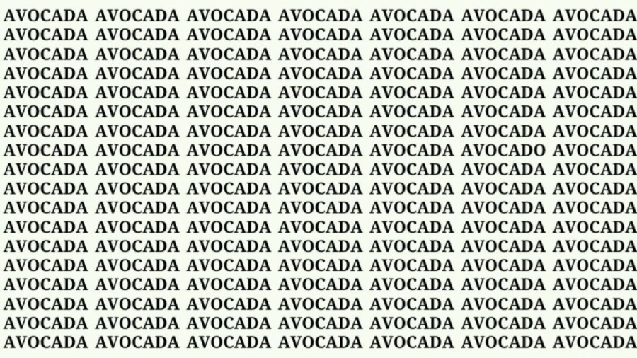 Optical Illusion: If you have Eagle Eyes find Avocado among Avocada in 20 Secs?